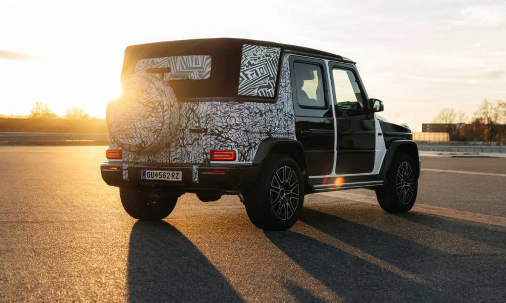 New Mercedes-Benz G-Class Cabriolet prototype rear